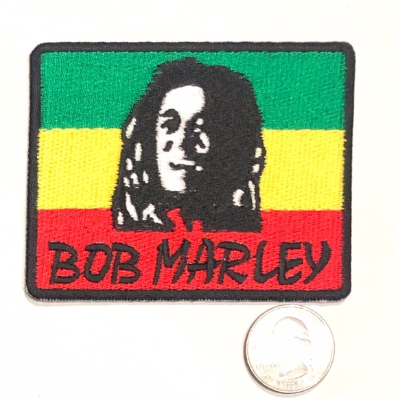 Bob Marley patch iron on one love DIY reggae music - Picture 1 of 1